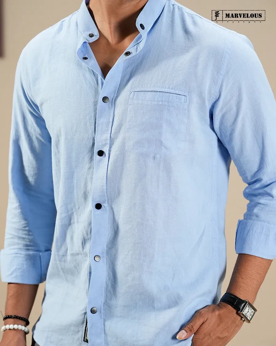 Venn Collar Full Shirt  — Black (Alternate view)