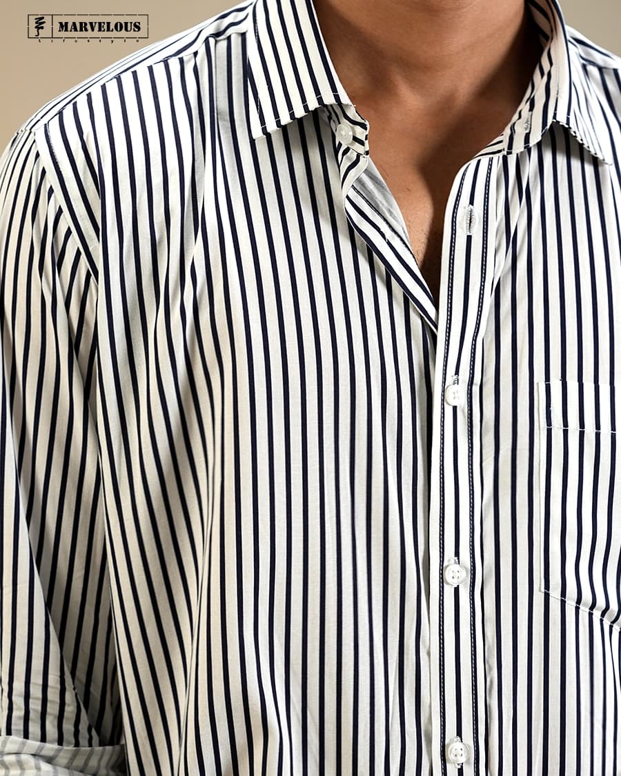 Old Money Full Shirt — White (Alternate view)