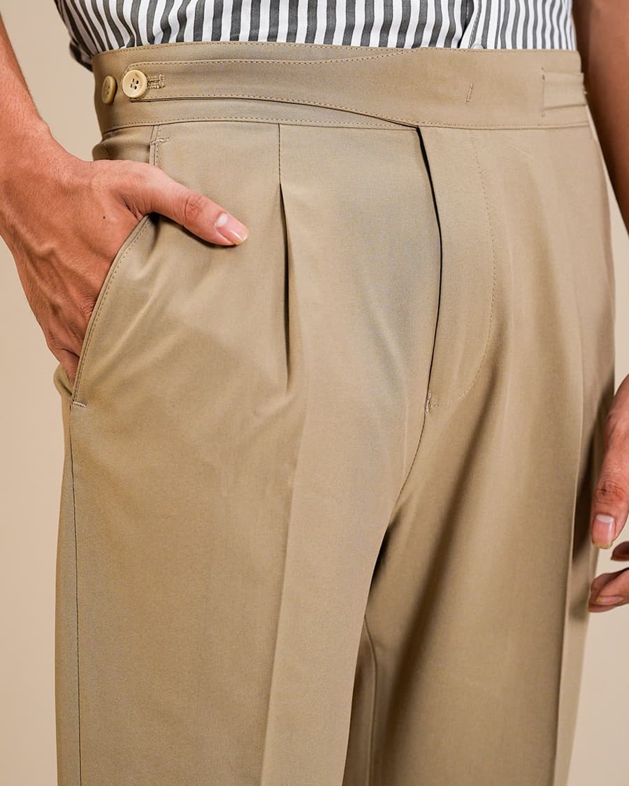 Marvelous Premium Bootcut Fit Gurkha Pant — Black (Alternate view)